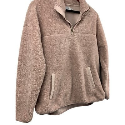 Women's Time and Tru Blush Pink Polyester Zip Up Sweater - Size S(4-6)