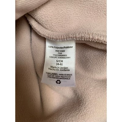 Women's Time and Tru Blush Pink Polyester Zip Up Sweater - Size S(4-6)