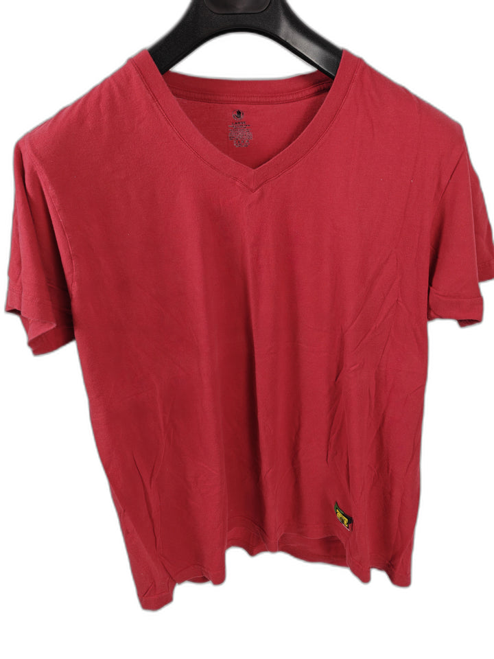 Men’s Body Glove V-Neck T-Shirt Red Size Large