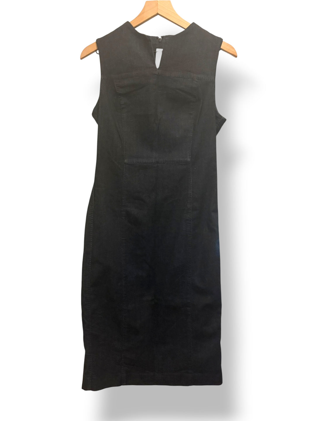 Banana Republic Dark Wash Denim Bodycon Sheath Dress 4 Petite NWT Coastal Workwear