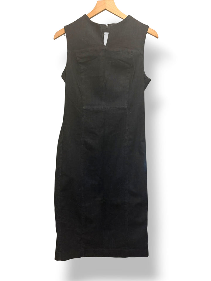 Banana Republic Dark Wash Denim Bodycon Sheath Dress 4 Petite NWT Coastal Workwear