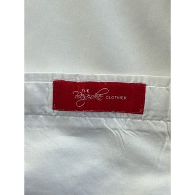 Men’s The Bore Clothier White Cotton Dress Shirt Sz L