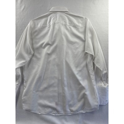 Men’s The Bore Clothier White Cotton Dress Shirt Sz L