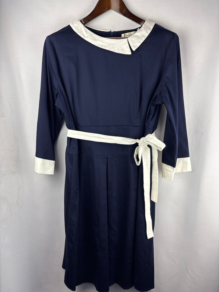 Women’s ReoRia Size 18/20 Navy Midi Boat Dress