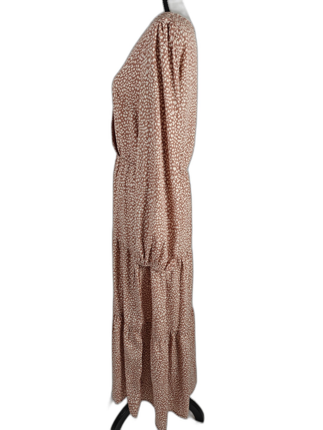 Women PrettyGarden Maxi Dress Brown White Size M