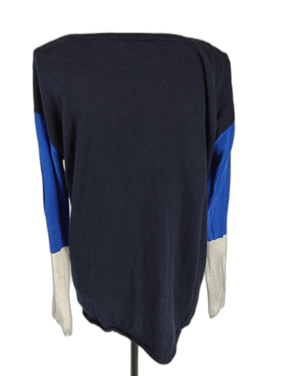 Womens Vince Colorblock Sweater Navy Blue Size S