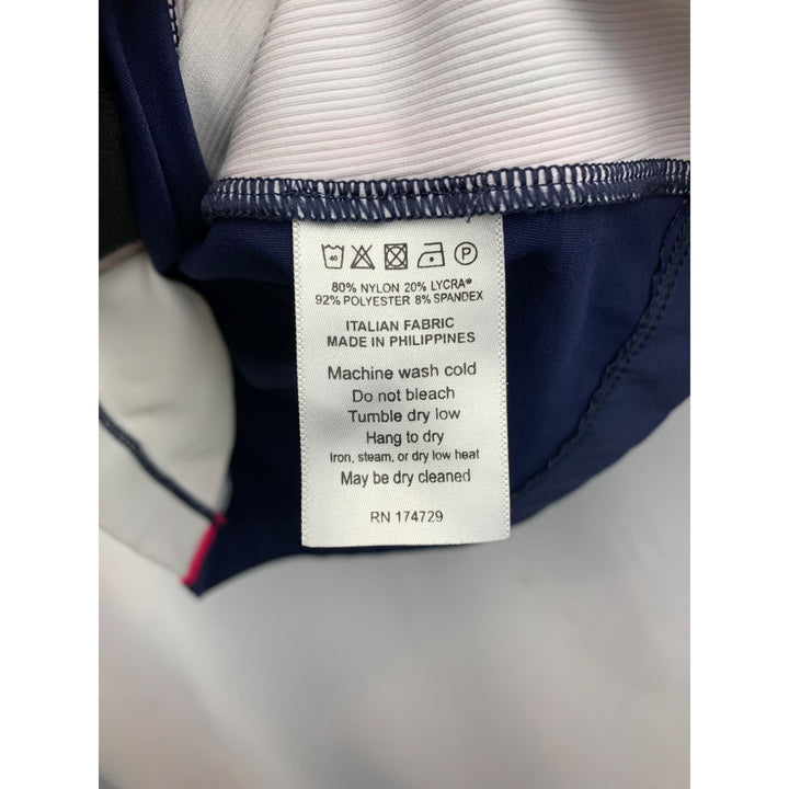 Women's Kinona Blue Pink Zip Up Top Size S