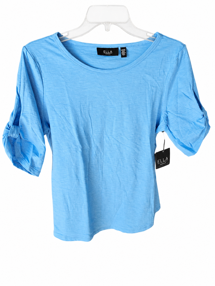 Ella Rafaella women’s short sleeve top in Blue