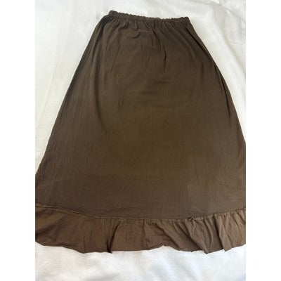 Women’s Oh My Gauze! Size 2 Brown High Low Skirt.