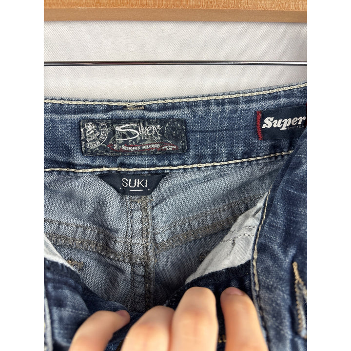 Silver Jeans Co. Suki Mid Slim Bootcut Jeans W27/L33 Blue Denim Womens