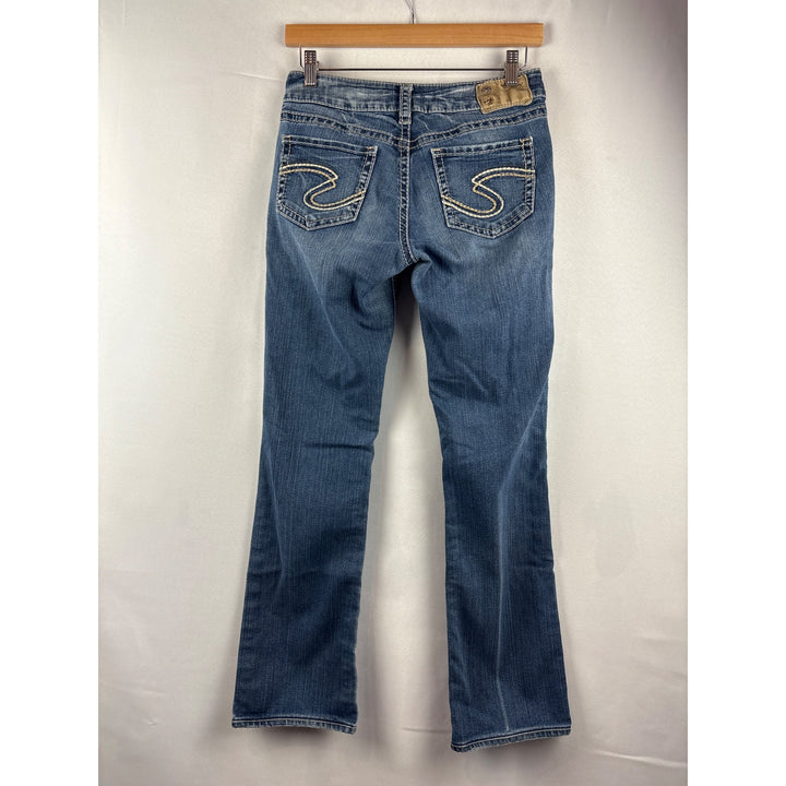 Silver Jeans Co. Suki Mid Slim Bootcut Jeans W27/L33 Blue Denim Womens