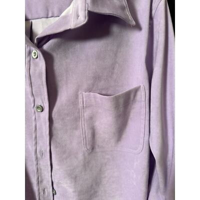 Venezia Lavender microsuede button down size 2X