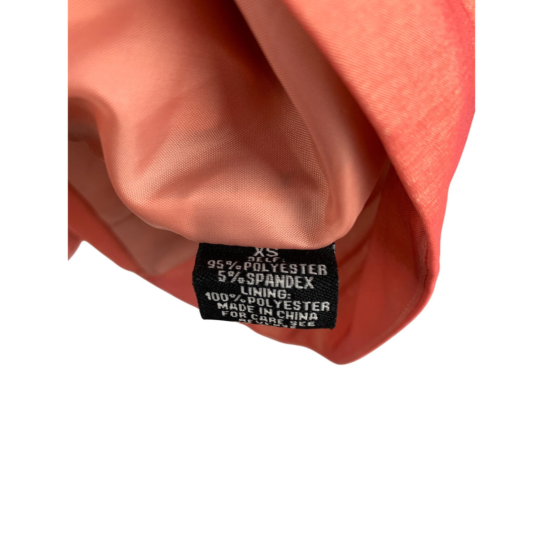 Colleen Lopez XS Coral Blazer Jacket With Ruffle Detail