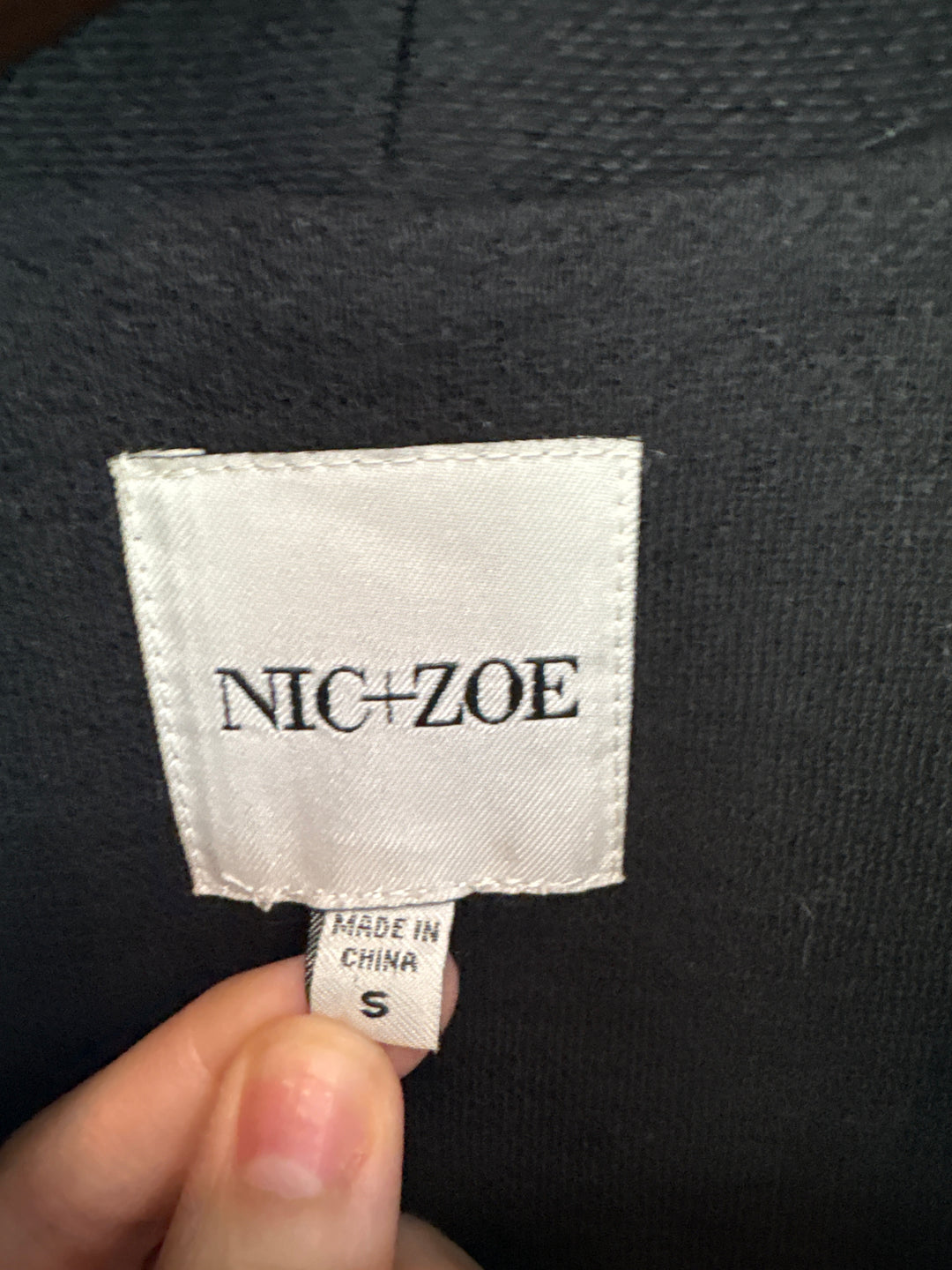 Women’s Nic+Zoe Small Black Knit Blazer
