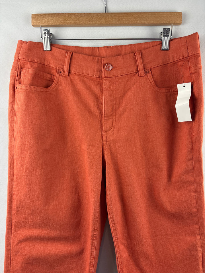 Women’s D&amp;Co Size 14 Burnt Orange Straight Leg Pants