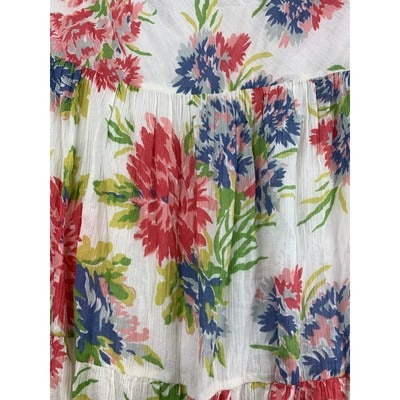 Women's Chaps Pink Floral Long Skirt - Size XL