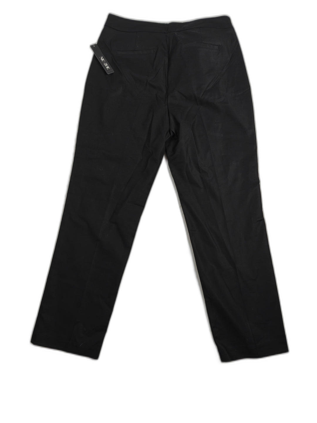 Womens NIC+ZOE Perfect Straight Leg Pants Black Size 8 NWT