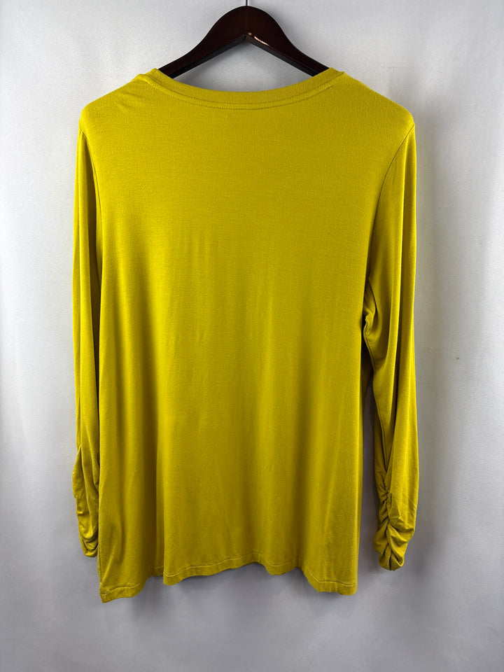 Women’s Alfani Size 2X Mustard Yellow Long Sleeve Shirt
