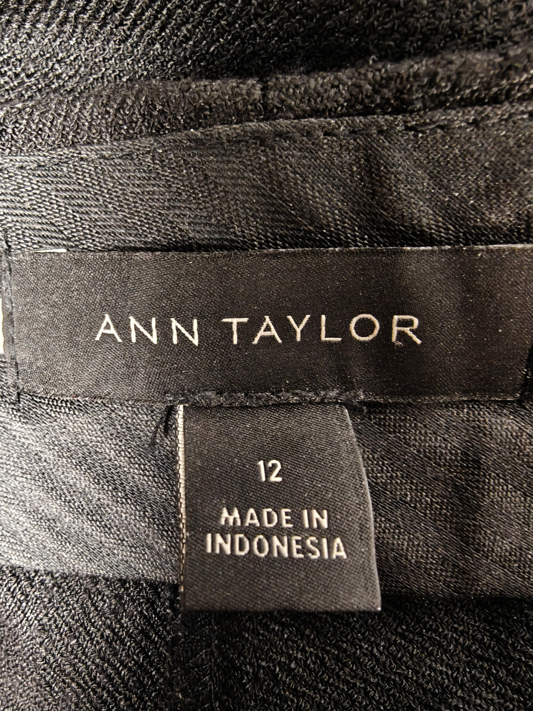 Womens Ann Taylor Dress Pants Black Size 12
