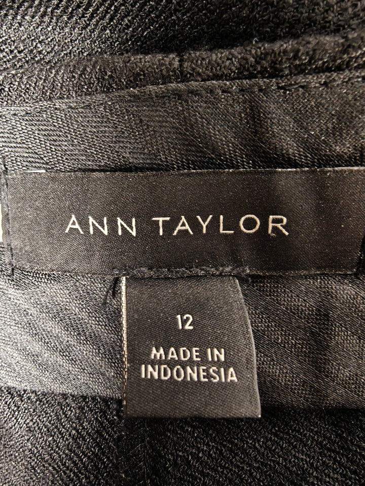 Womens Ann Taylor Dress Pants Black Size 12