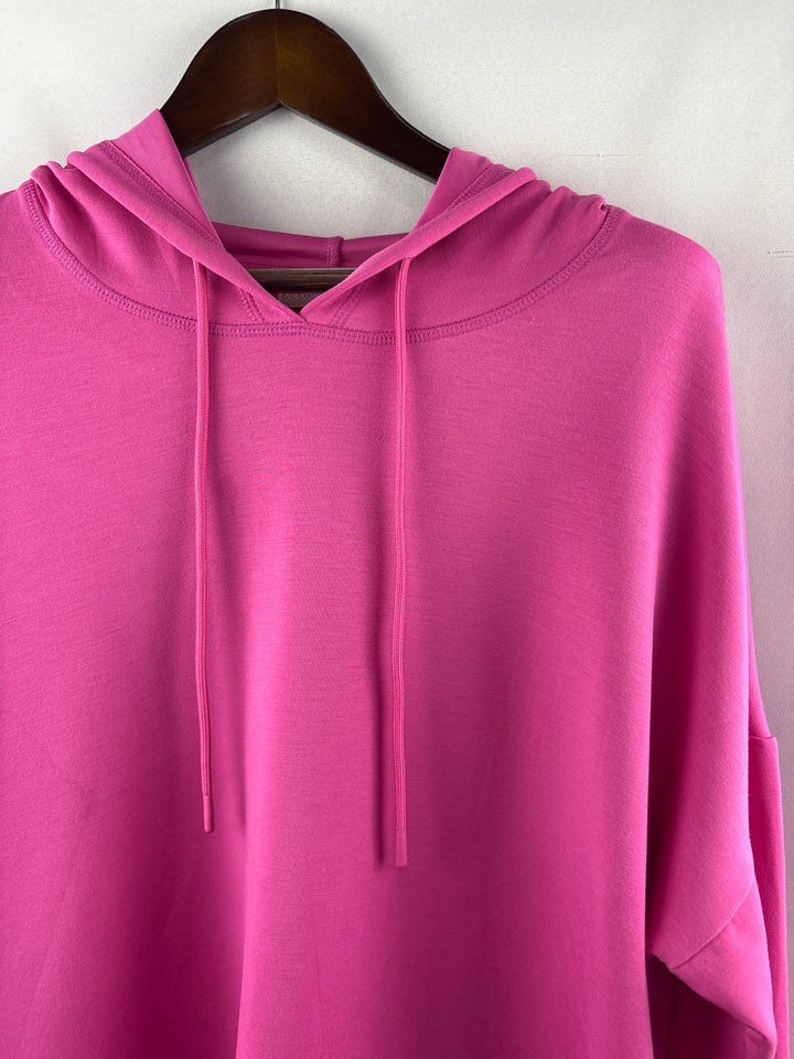Women’s Belle Kim Gravel Size 1X Pink Hoodie