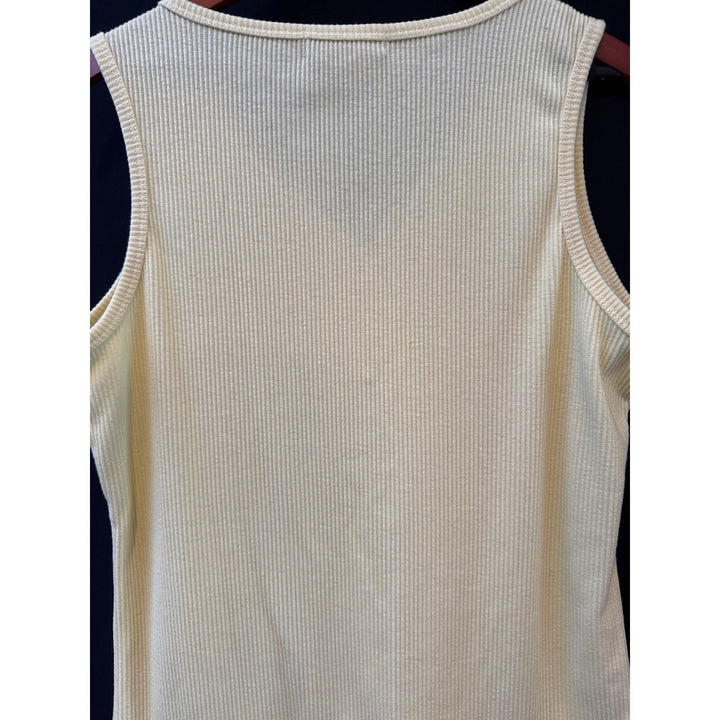 Women’s Merokeety V Neck Yellow Tank Top XL