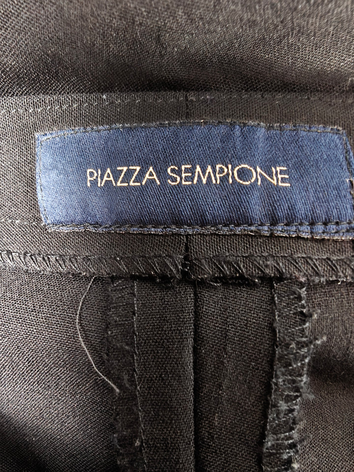 Womens Piazza Sempione Dress Pants Black 27 Waist