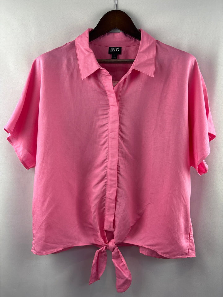 Women’s INC International Concepts XL Bubblegum Pink Button Up