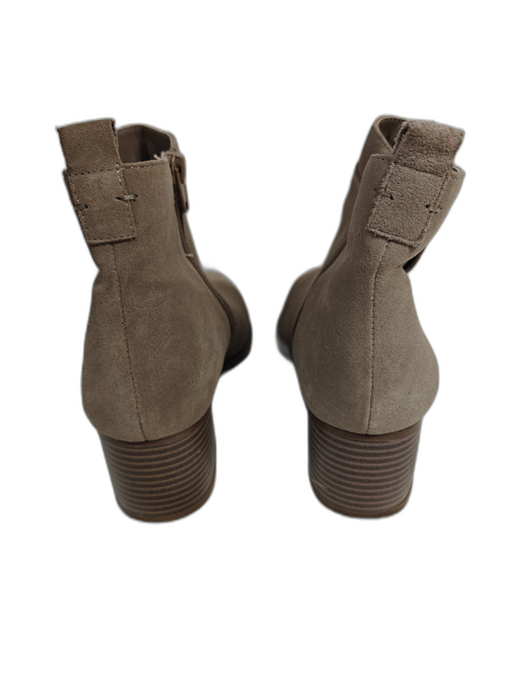 Womens Gap Ankle Boots Taupe Suede Size 9