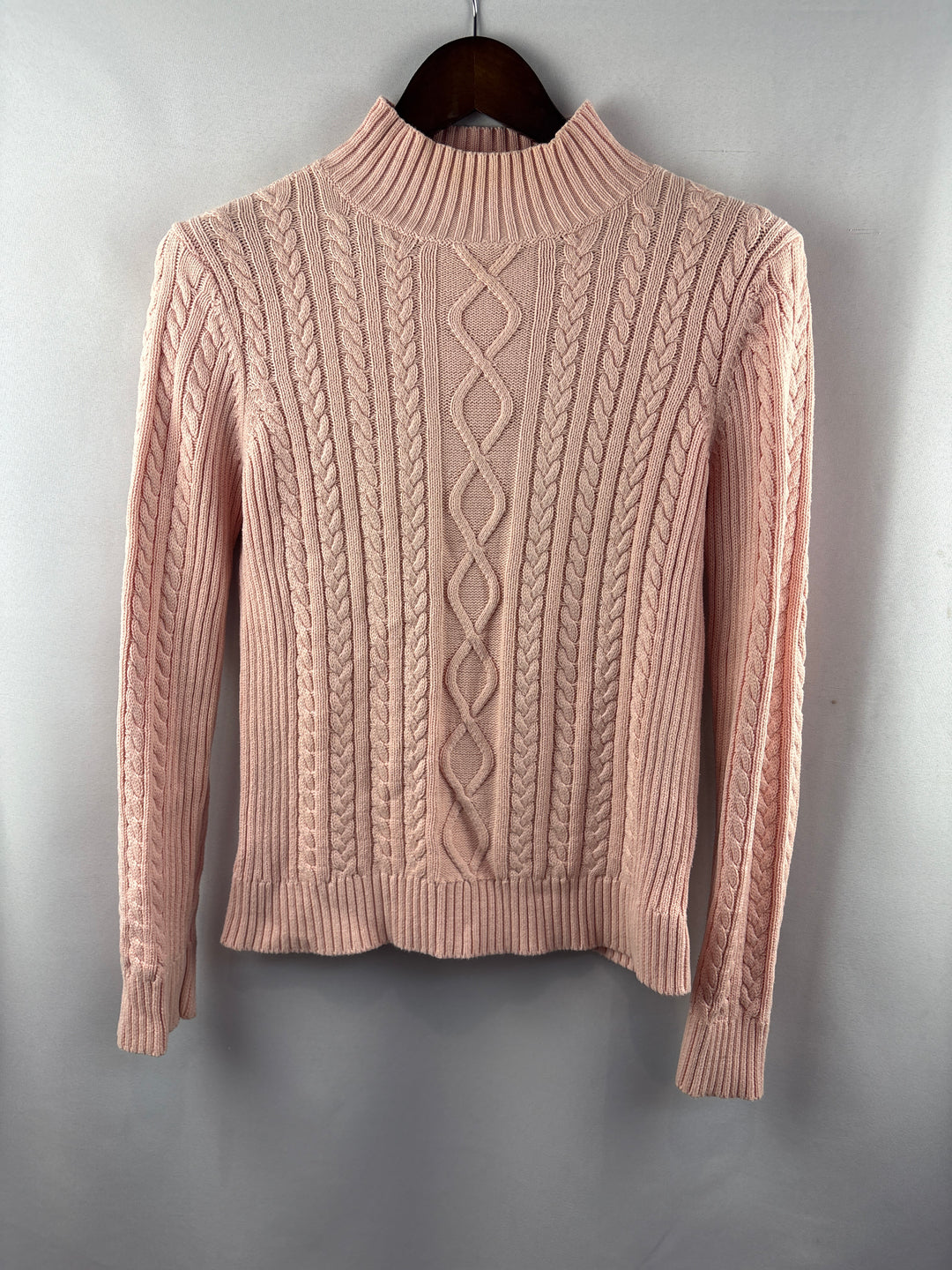 Women’s Chaps Small Baby Pink Knit Sweater