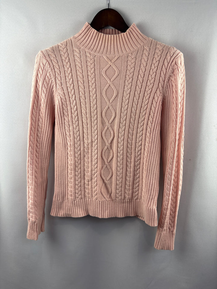 Women’s Chaps Small Baby Pink Knit Sweater