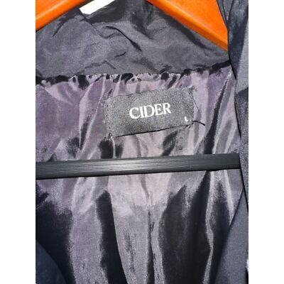 Cider Womens Black Puffer Jacket With Drawstrings & Ribbed Cuffs