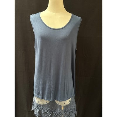 Women’s Anthony Richard’s Long Navy Blue Tank top Sz L