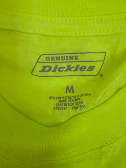 Genuine Dickies Neon Yellow Pocket Tee NWOT SzM