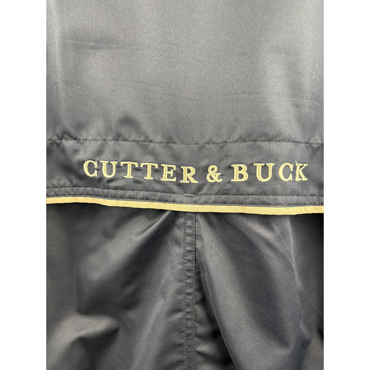 Men’s Vintage Cutter & Buck Navy Blue Windbreaker w/ White Accents & Logo Print on Back