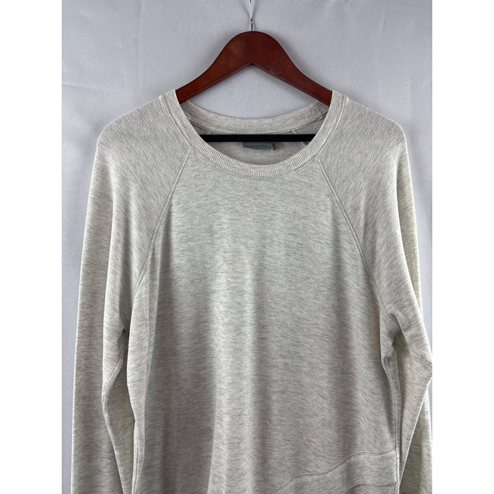 Athleta Womens Light Gray Long Sleeve Sweatshirt Medium