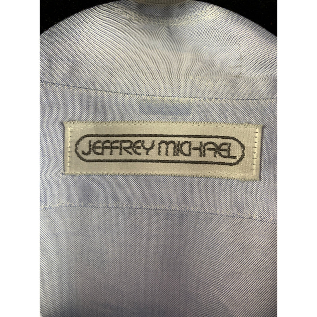 Jeffrey Michael Mens Blue Dress Shirt L