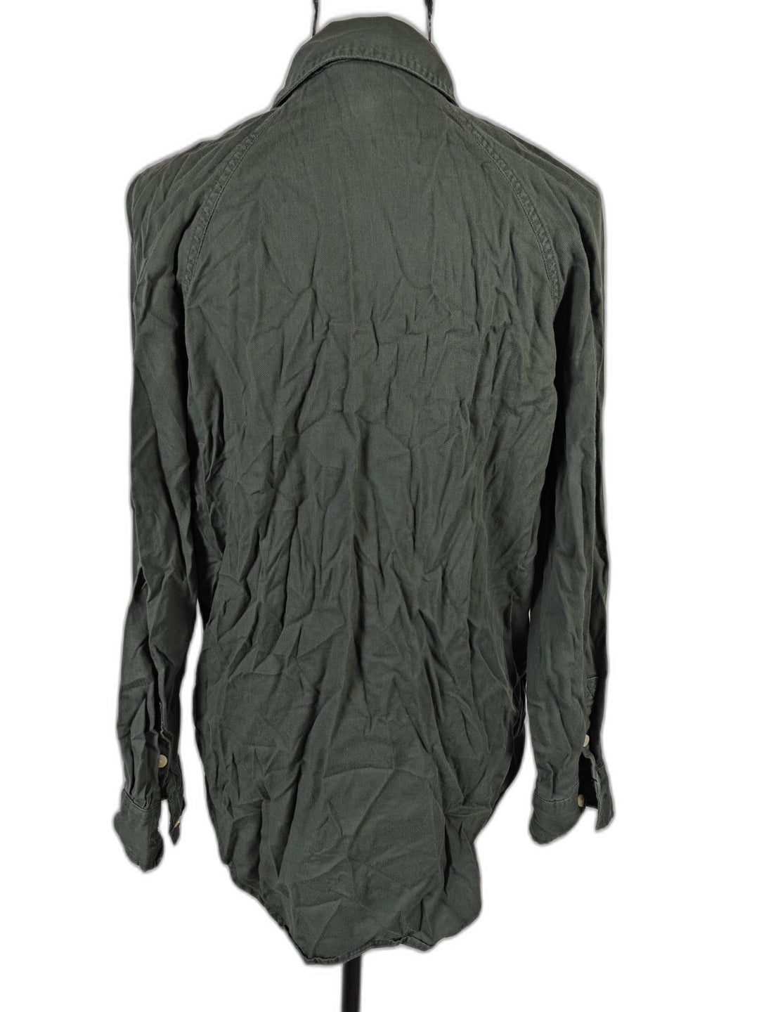 Womens Universal Thread Button Down Shirt Green Size XS