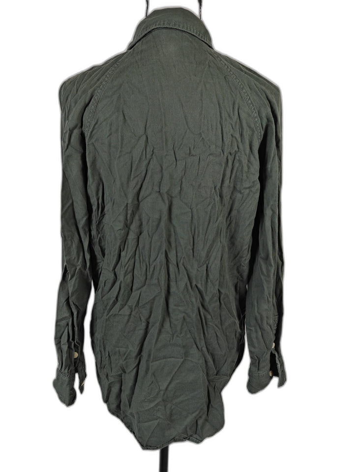 Womens Universal Thread Button Down Shirt Green Size XS
