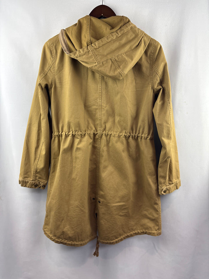 Women’s Madewell Medium Latte Brown Hooded Coat