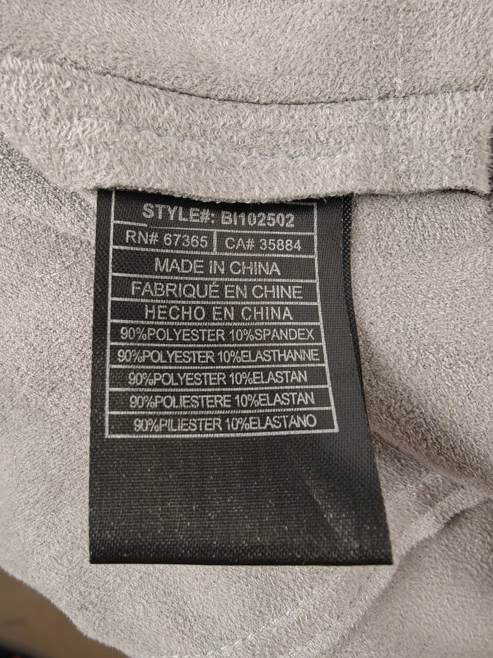 Women BB Dakota Faux Suede Jacket Gray Small