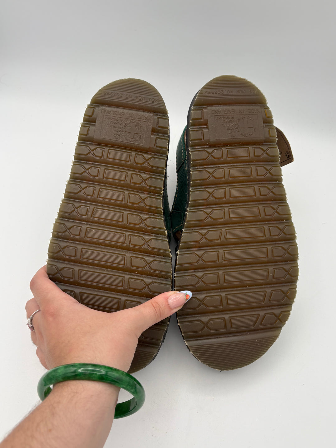 Women’s Dr. Martens Size 8 Forest Green Suede Sandals