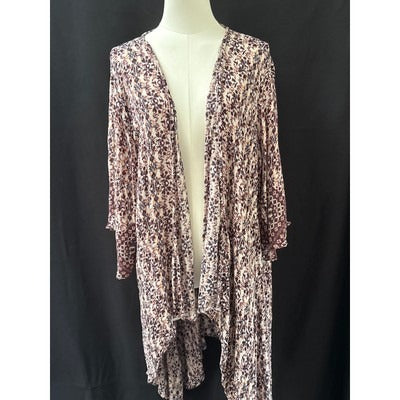 Lucky Brand Womens Floral Kimono Cardigan