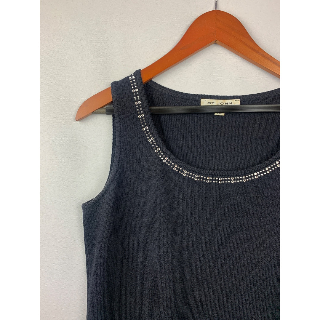 Women’s St John Navy Blue Cardigan Set Size S