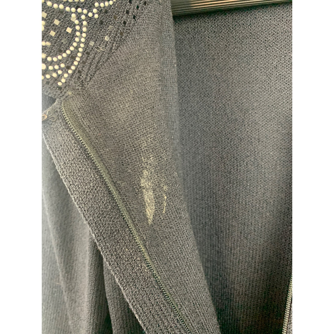Women’s St John Navy Blue Cardigan Set Size S