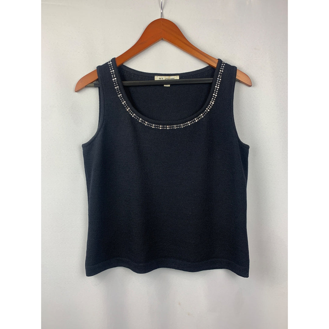 Women’s St John Navy Blue Cardigan Set Size S