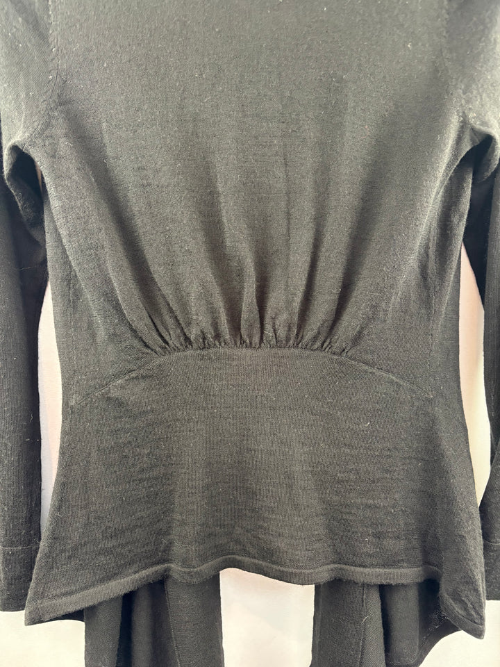 Women’s Víctor Alfaro Small Black Wool Cardigan