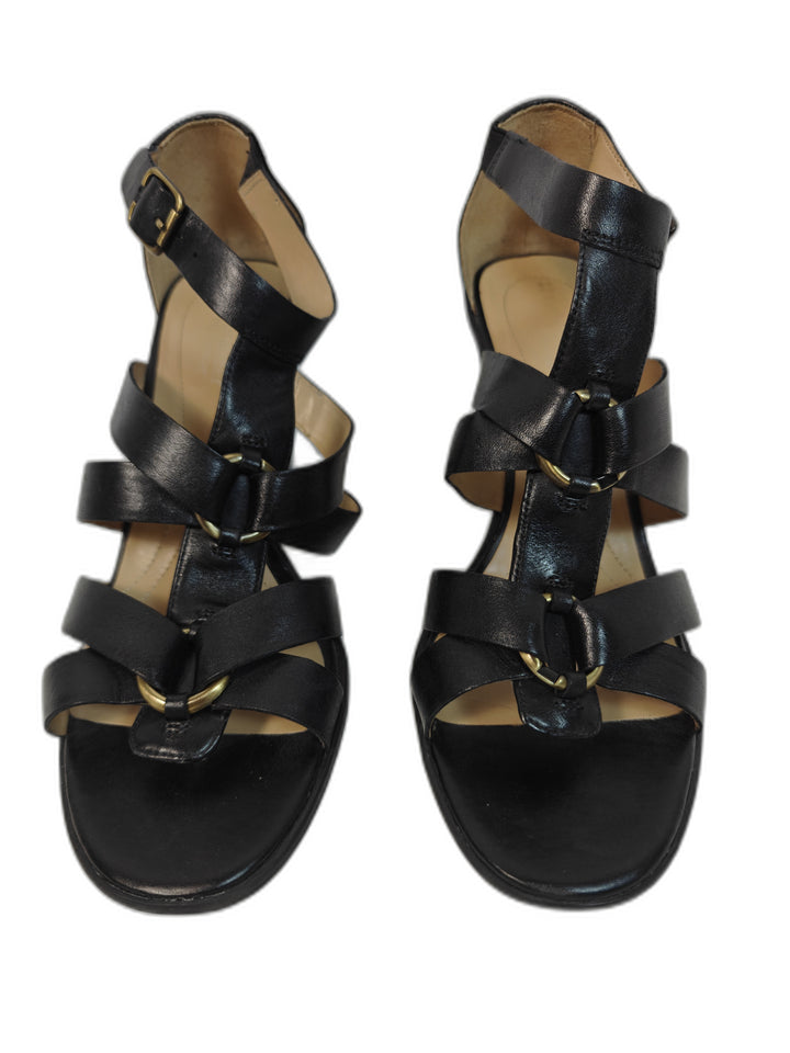 Women Naturalizer Disco Strappy Sandals Black Size 10M