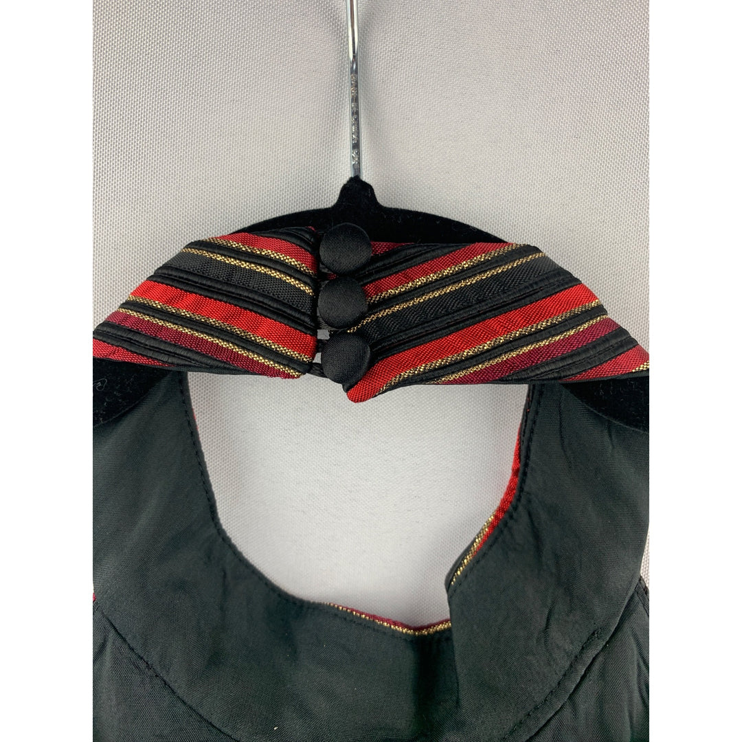 Women's Caché Red Striped Halter Top Size 10