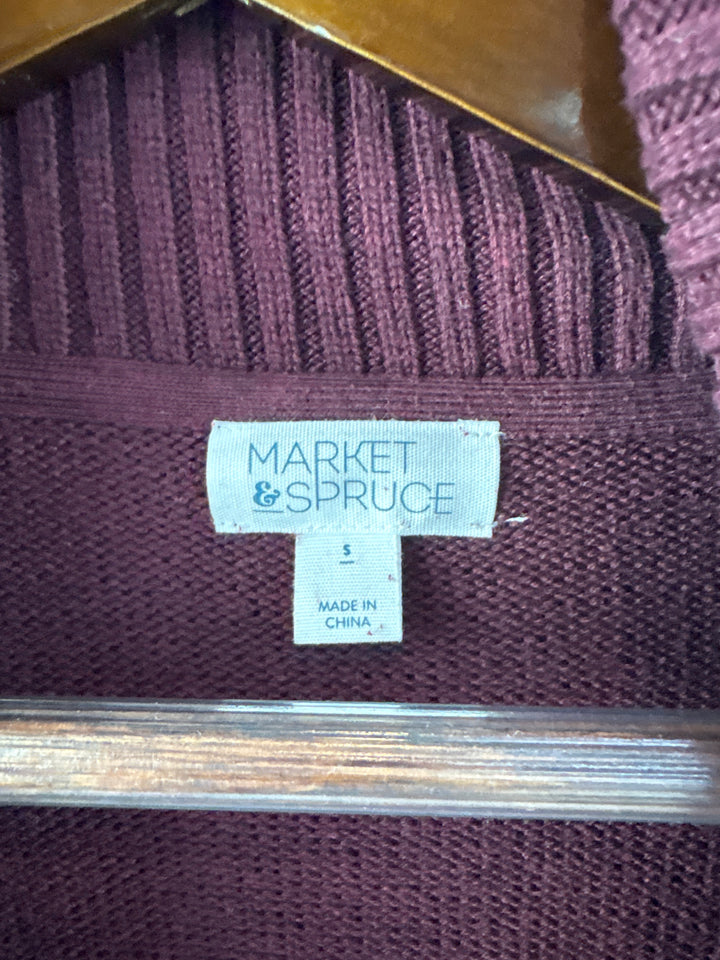 Women’s Market &amp; Spruce Small Burgundy Pullover Sweater